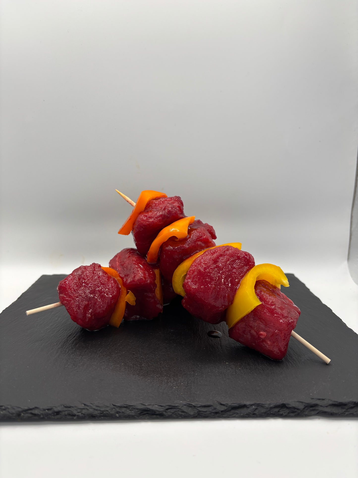 CHINESE STYLE PORK AND PEPPER KEBABS